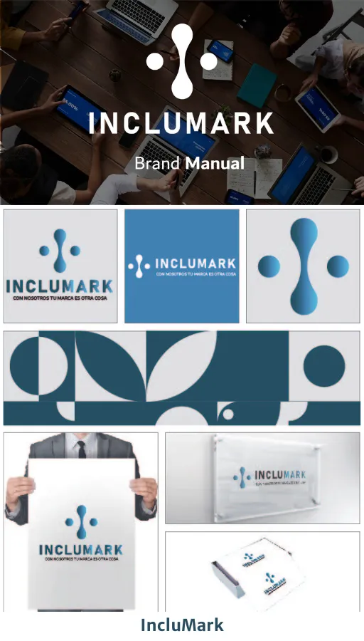 diseño de logo inclumark por erreclick