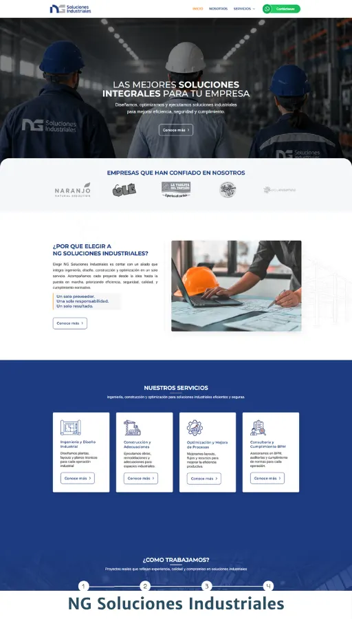 ng soluciones industriales web desing erreclick